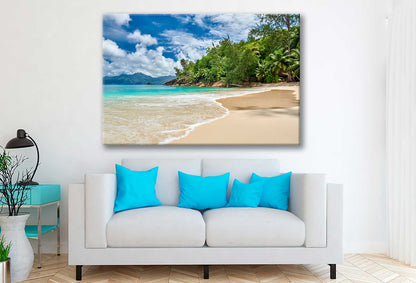 Bella Home Sand Beach Sky on The Island Print Canvas Ready to hang