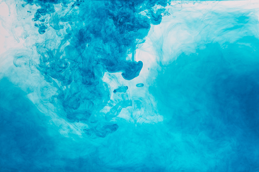 Blue Abstract Design Print 100% Australian Made