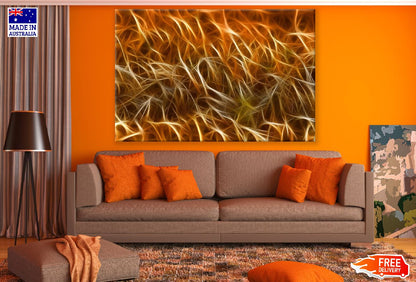 Gold Lines Abstract Design Print 100% Australian Made