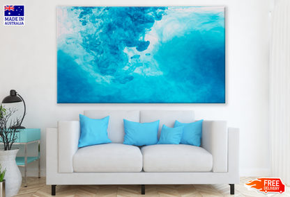 Blue Abstract Design Print 100% Australian Made