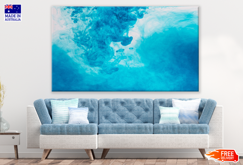 Blue Abstract Design Print 100% Australian Made