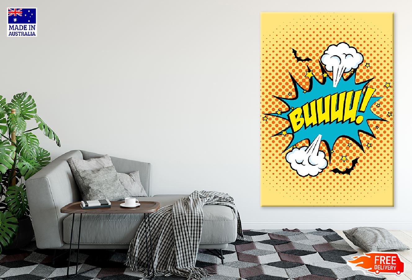 BUUUU! Chat Bubble Illustration Print 100% Australian Made