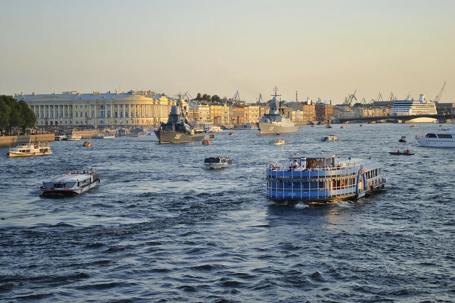 Neva River St Petersburg Sunset Photograph Print 100% Australian Made