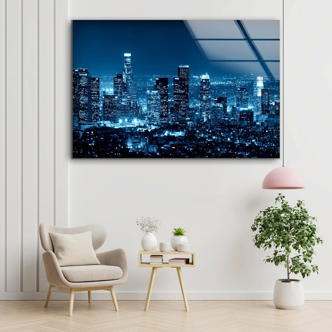 City Night View Photograph Acrylic Glass Print Tempered Glass Wall Art 100% Made in Australia Ready to Hang