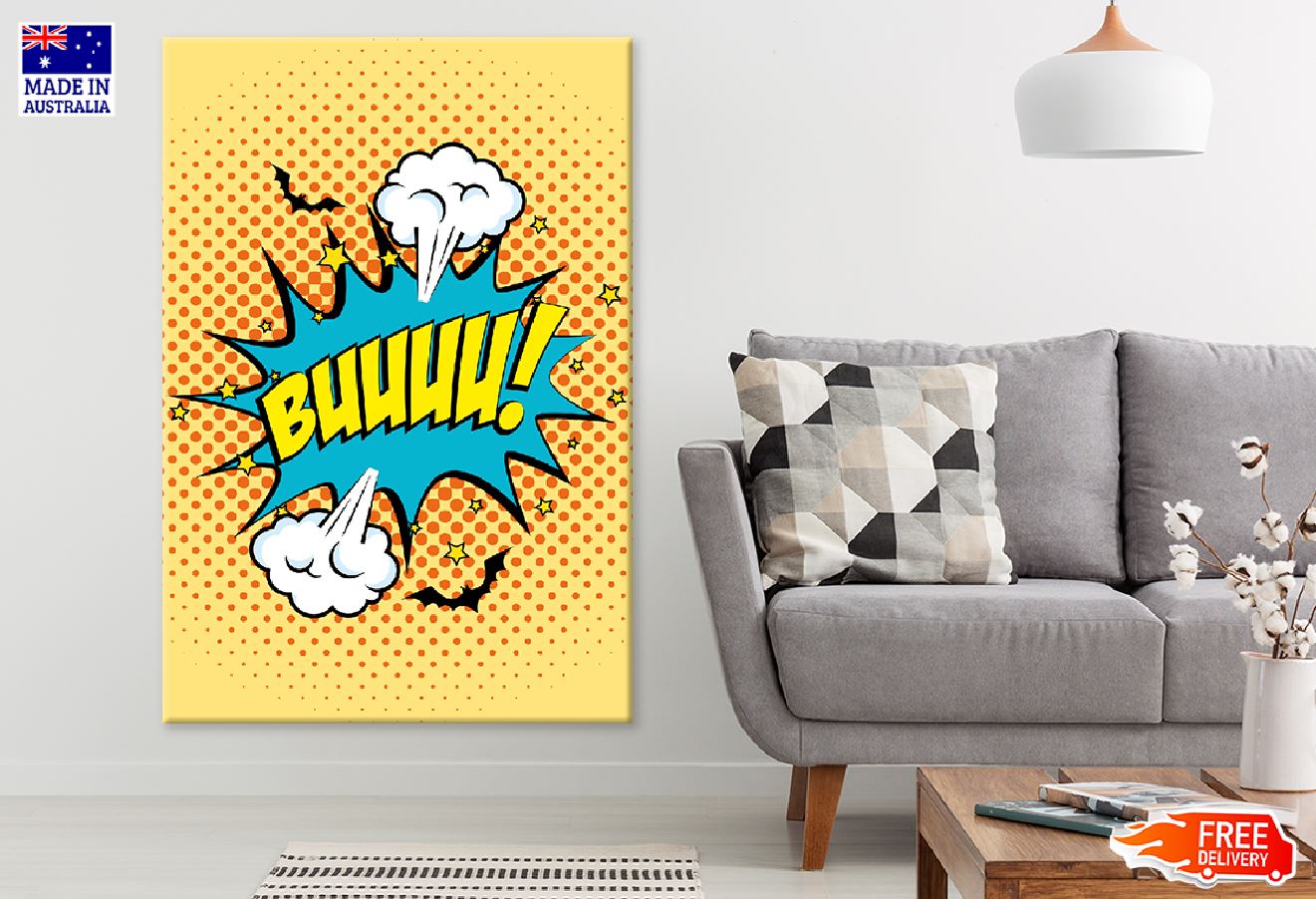 BUUUU! Chat Bubble Illustration Print 100% Australian Made