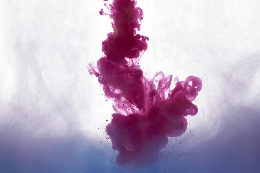 Pink & Grey Smoke Abstract Design Print 100% Australian Made
