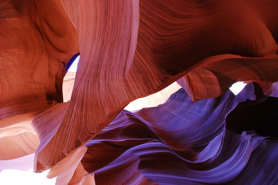 Purple & Red Rocks Abstract Design Print 100% Australian Made