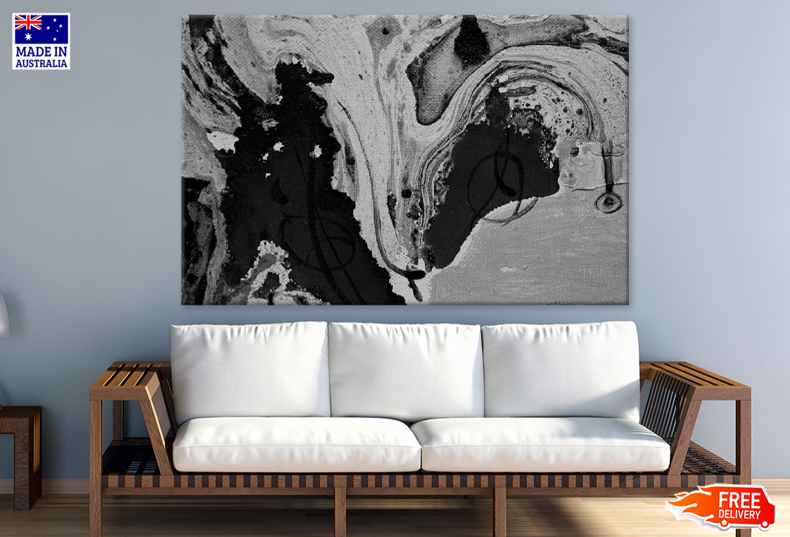 B&W Abstract Design Print 100% Australian Made