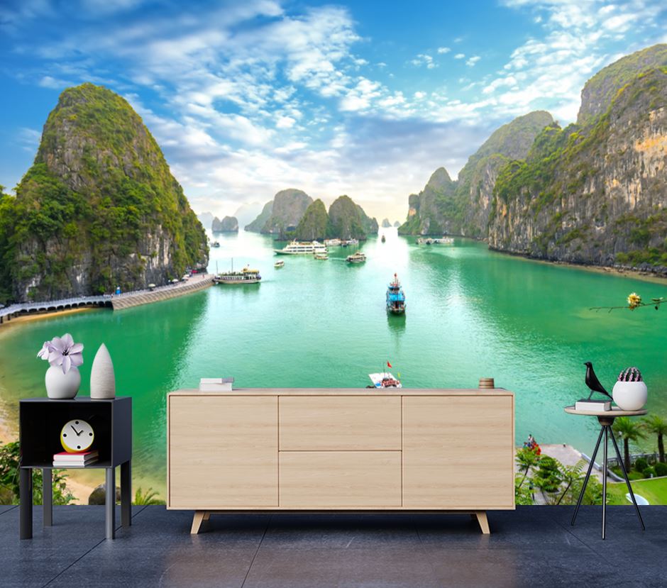 Wallpaper Murals Peel and Stick Removable Stunning Beach Scenery High Quality