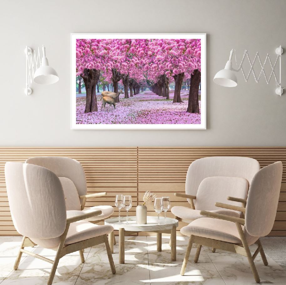 Blossom Flower Tree Park Scenery Home Decor Premium Quality Poster Print Choose Your Sizes