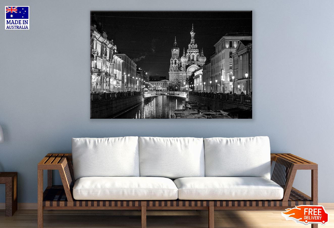 St Petersburg Russia B&W Photograph Print 100% Australian Made