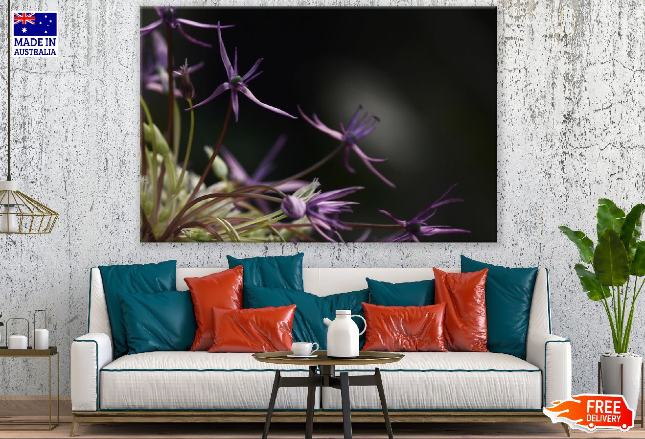 Purple Spider Lilies Photograph Print 100% Australian Made