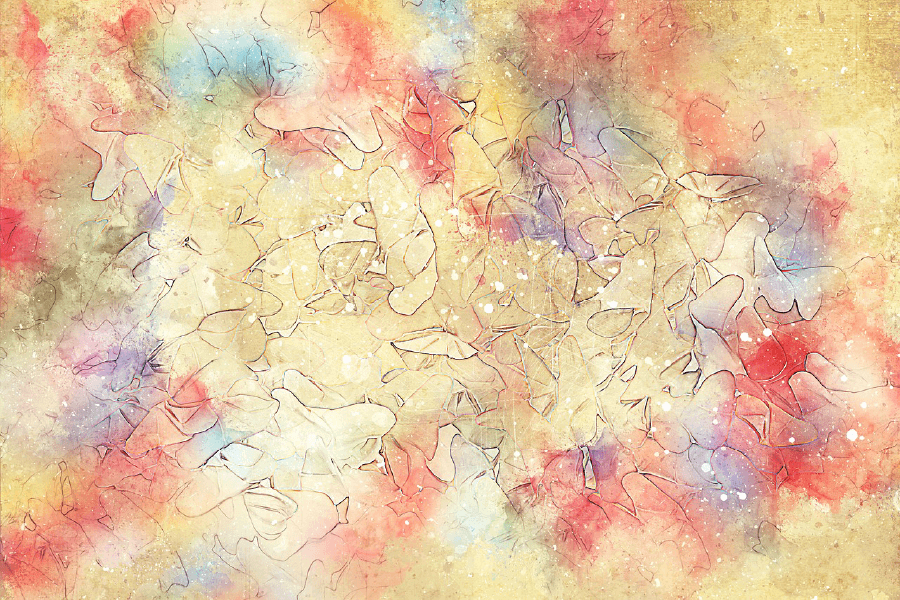Colorful Abstract Design Print 100% Australian Made