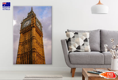 Big Ben Clock Tower Closeup Photograph, London UK Print 100% Australian Made