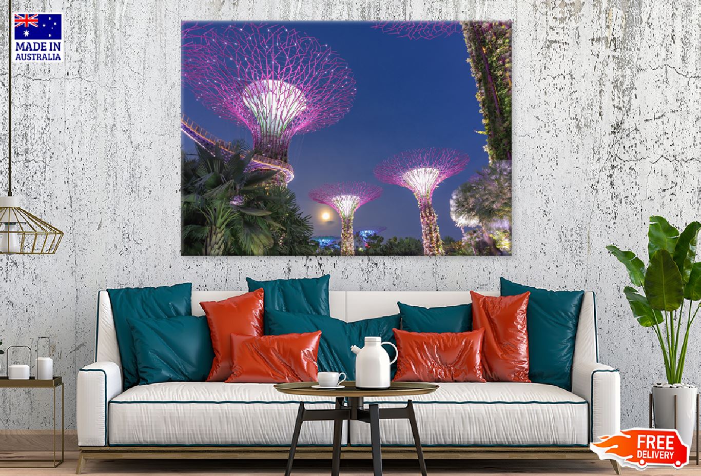 Supertree Garden Photograph View Singapore Print 100% Australian Made