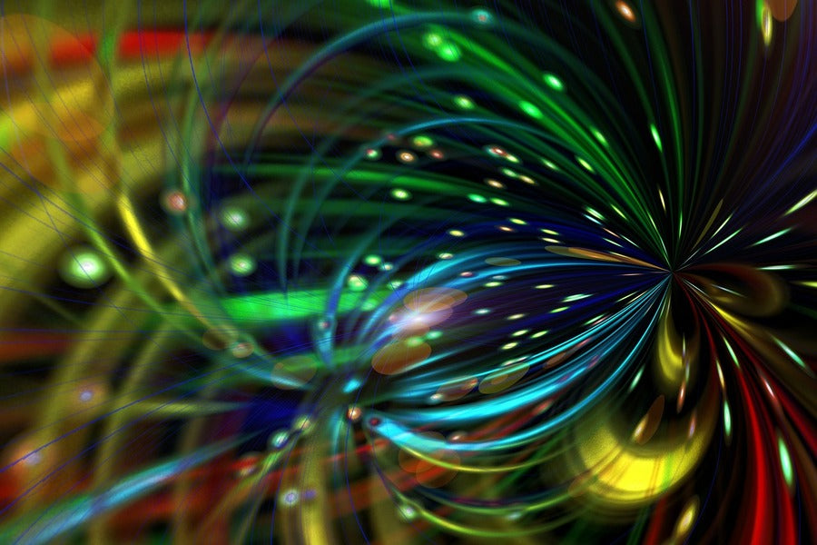 Colorful Digital Abstract Design Print 100% Australian Made