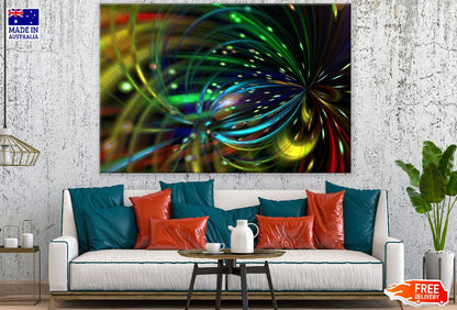 Colorful Digital Abstract Design Print 100% Australian Made