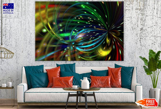 Colorful Digital Abstract Design Print 100% Australian Made