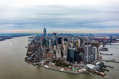 Midtown Manhattan from Liberty Island Photograph, New York Print 100% Australian Made