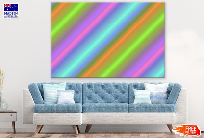 Colorful Digital Lines Abstract Design Print 100% Australian Made