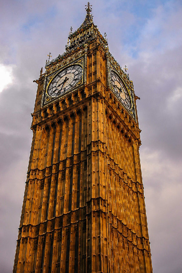 Big Ben Clock Tower Closeup Photograph, London UK Print 100% Australian Made