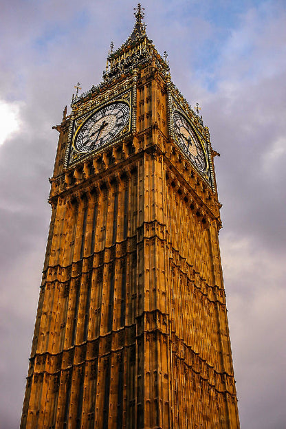 Big Ben Clock Tower Closeup Photograph, London UK Print 100% Australian Made