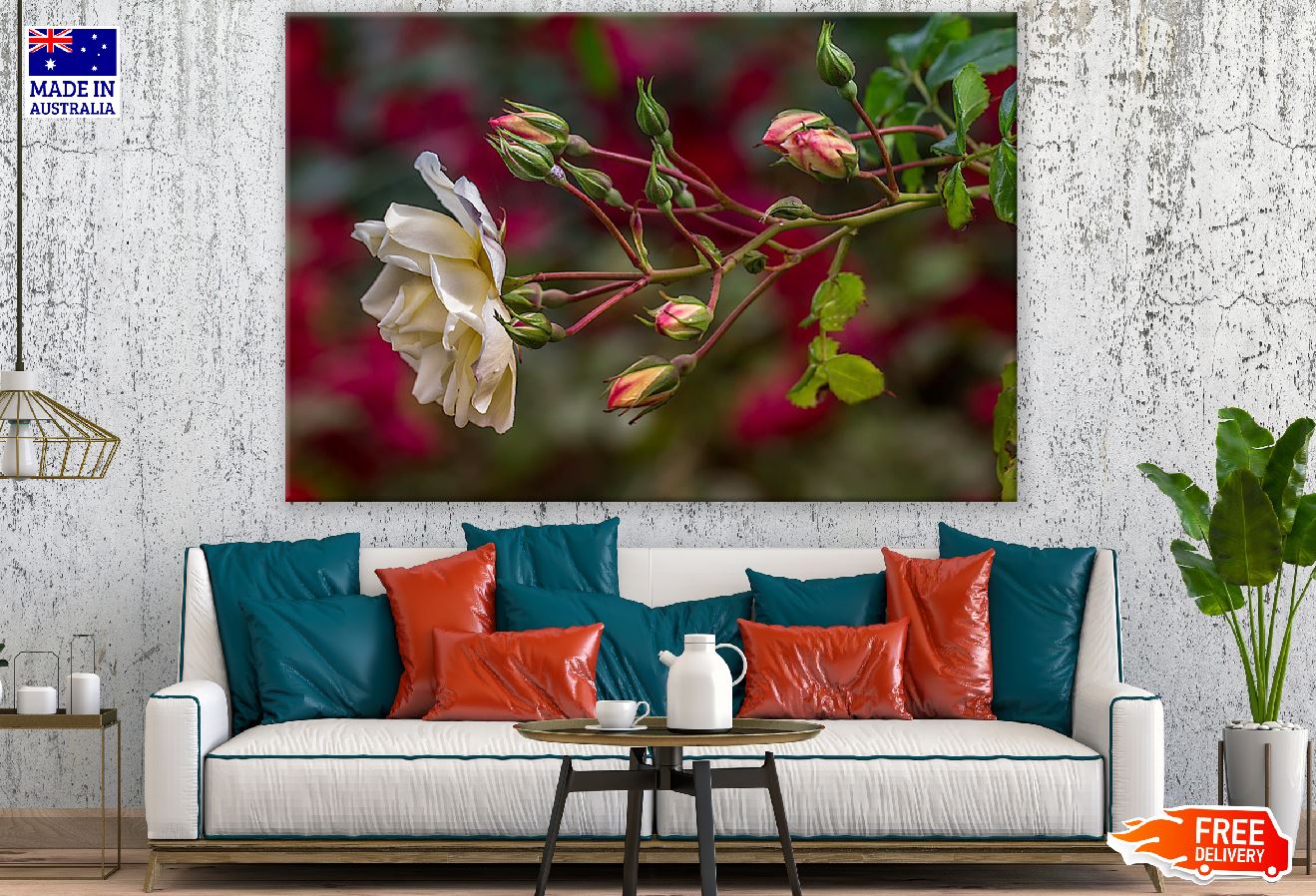 Hybrid Tea Rose Closeup Photograph Print 100% Australian Made