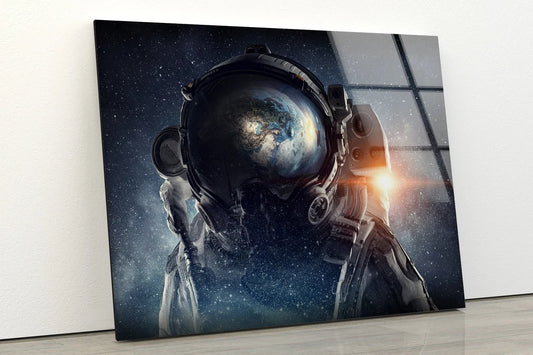 Astronaut 3D Design Acrylic Glass Print Tempered Glass Wall Art 100% Made in Australia Ready to Hang