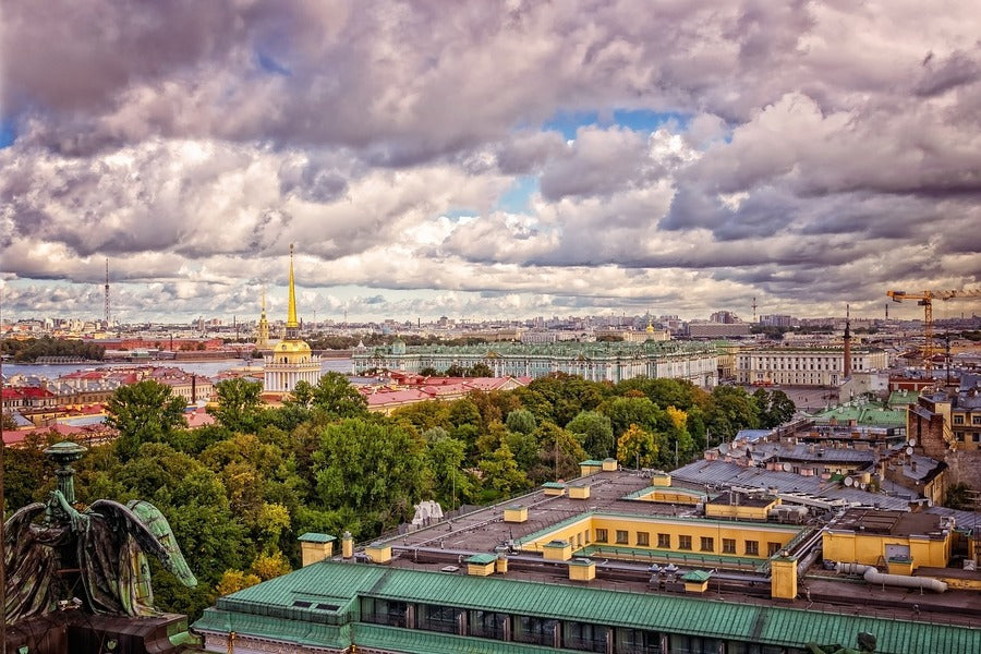 St Petersburg Russia Aerial View Photograph Print 100% Australian Made