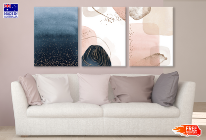 3 Set of Abstract Design High Quality print 100% Australian made wall Canvas ready to hang