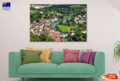 Old Town Harburg, River, Germany Photograph Print 100% Australian Made
