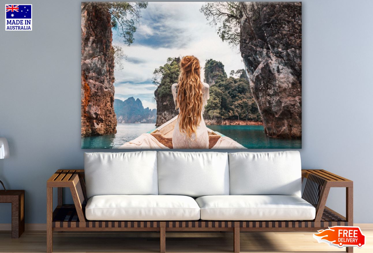 Girl on Boat Photograph Print 100% Australian Made