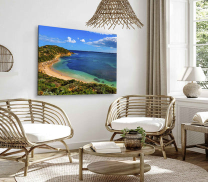 Bella Home Ocean View With Sunny Sky Print Canvas Ready to hang