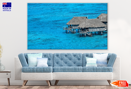 Beach Resort & Sea Aerial View Print 100% Australian Made