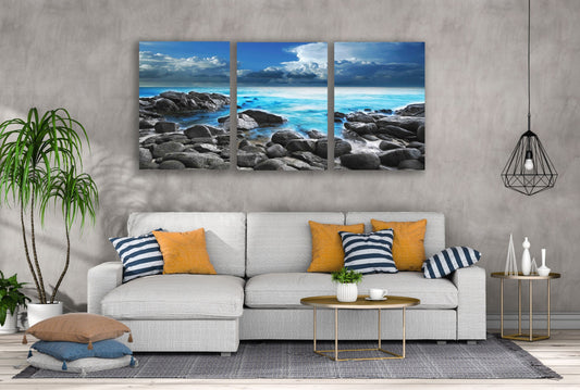 3 Set of Sea Scenery Photograph High Quality Print 100% Australian Made Wall Canvas Ready to Hang