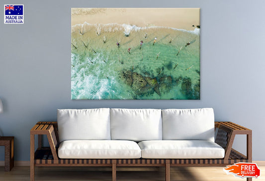Koggala Sea Aerial View Photograph Print 100% Australian Made
