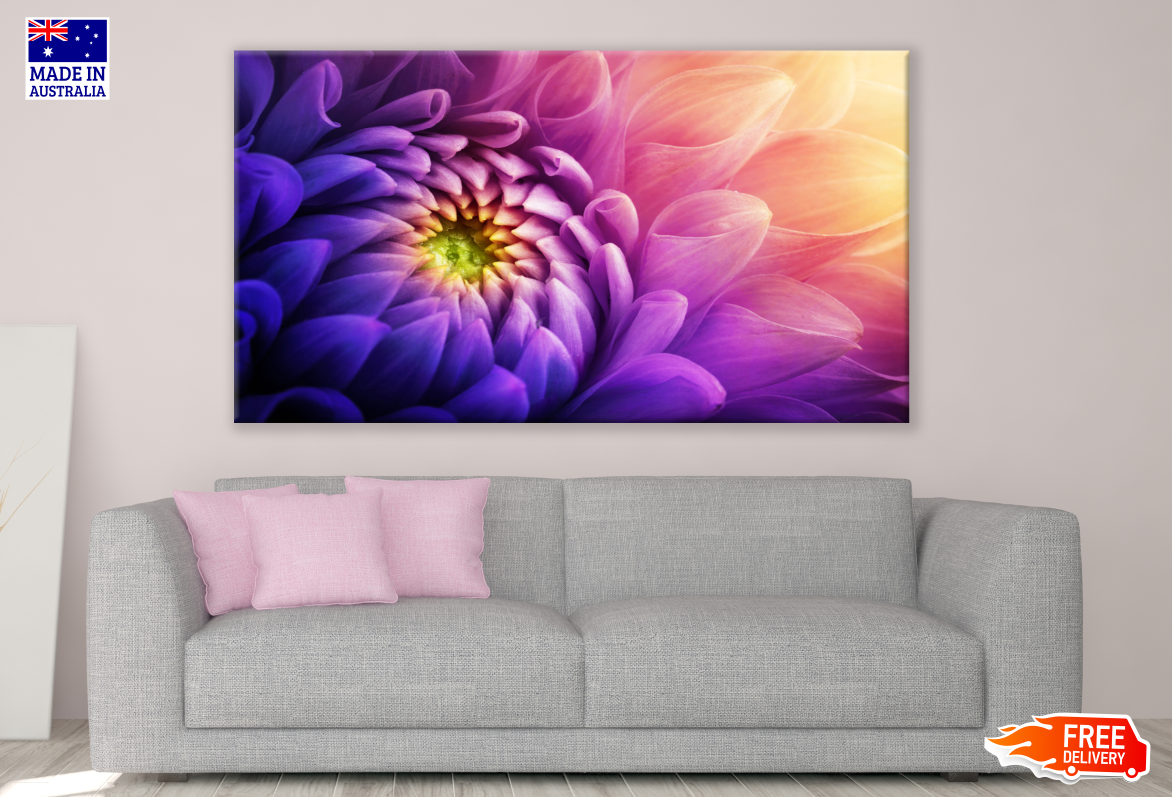 Pink & Purple Flower Painting Print 100% Australian Made