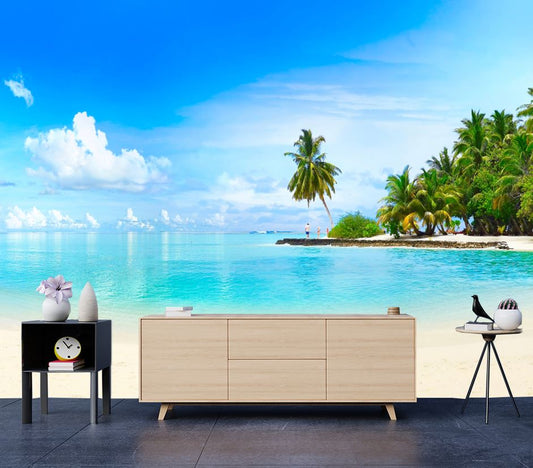 Wallpaper Murals Peel and Stick Removable Stunning Beach View High Quality