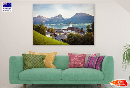 St. Wolfgang & Mountains Austria Print 100% Australian Made