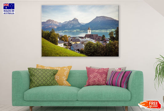 St. Wolfgang & Mountains Austria Print 100% Australian Made