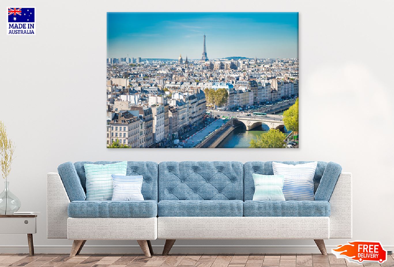 Paris Cityscape & Eilffel Tower View Photograph Print 100% Australian Made