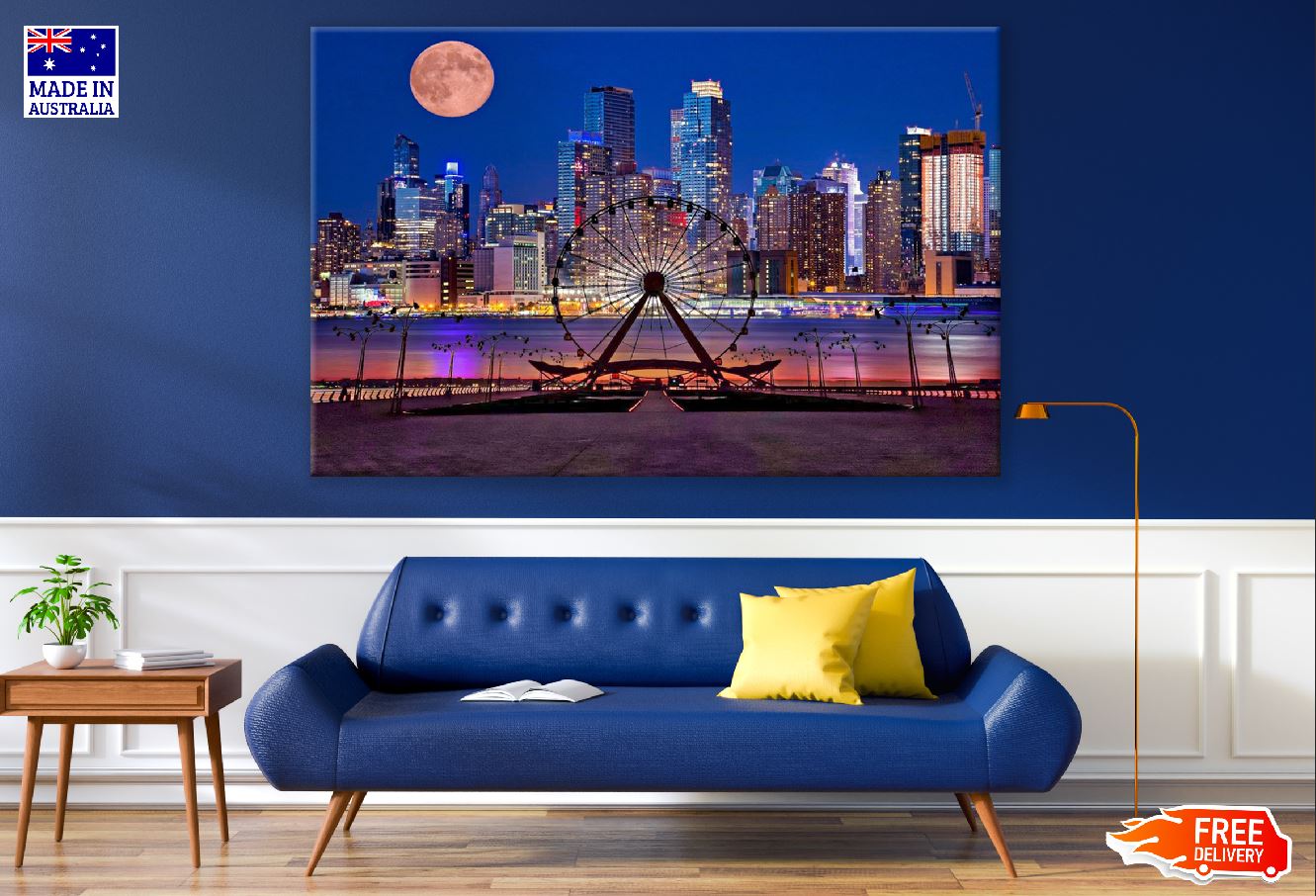 New York City Carnival Night View Photograph Print 100% Australian Made