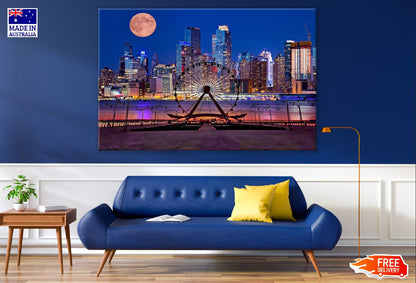 New York City Carnival Night View Photograph Print 100% Australian Made