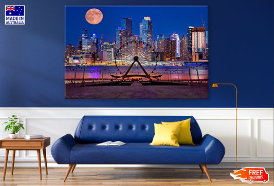 New York City Carnival Night View Photograph Print 100% Australian Made