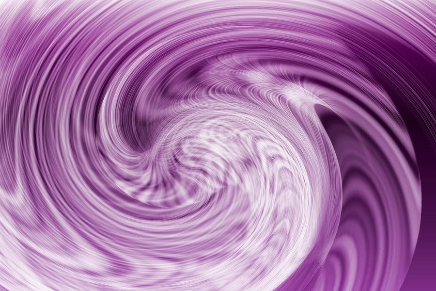 Purple Digital Curves Abstract Design Print 100% Australian Made