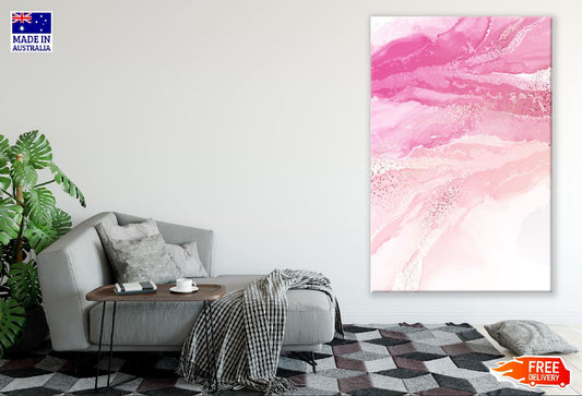 Pink & Beige Abstract Design Print 100% Australian Made