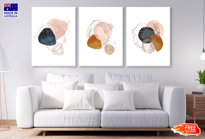 3 Set of Abstract Design High Quality print 100% Australian made wall Canvas ready to hang