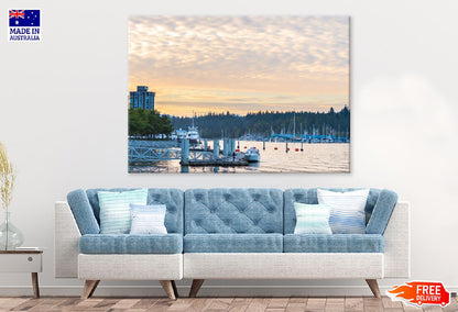 Vancouver Beyond the Skyline View Photograph Print 100% Australian Made