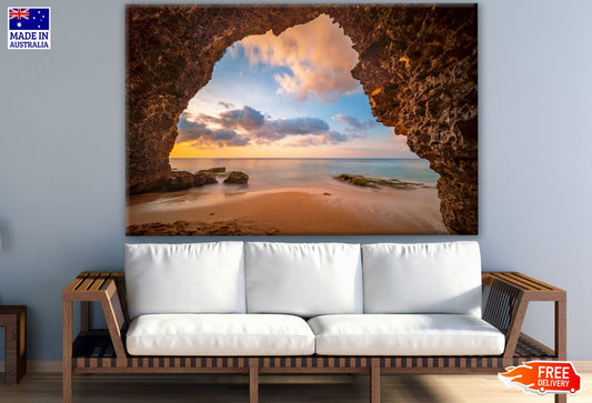 Beach Cave Print 100% Australian Made