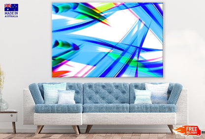 Colorful Lines Digital Abstract Design Print 100% Australian Made